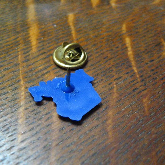 🇺🇲 Iowa Map Vintage Lapel Pin - Picture 3 of 4